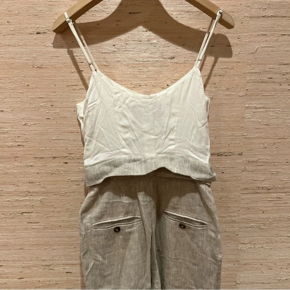 Reformation Linen Jumpsuit 0